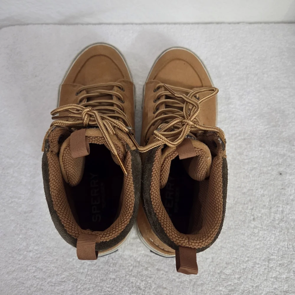 Sperry Men's Striper Storm Hiker Sneaker Boots Size 8 Tan
